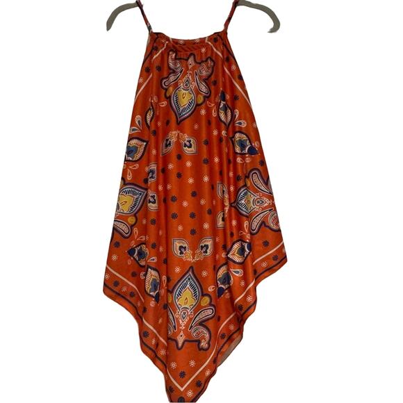 Zara Tops - Zara Handkerchief Orange Boho Paisley  Top- size S
